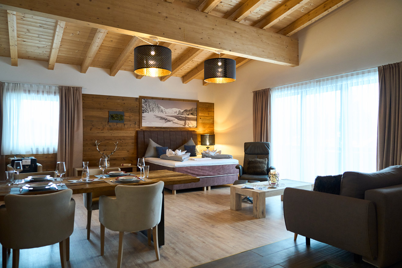 Superior Appartement mit Bergblick im Hotel Alpennest